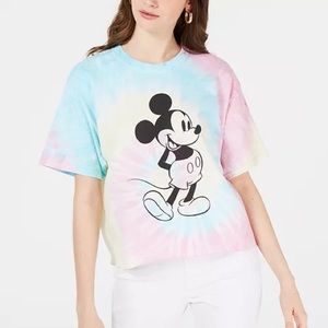 Mickey Mouse Tie Dye Shirt  Cropped